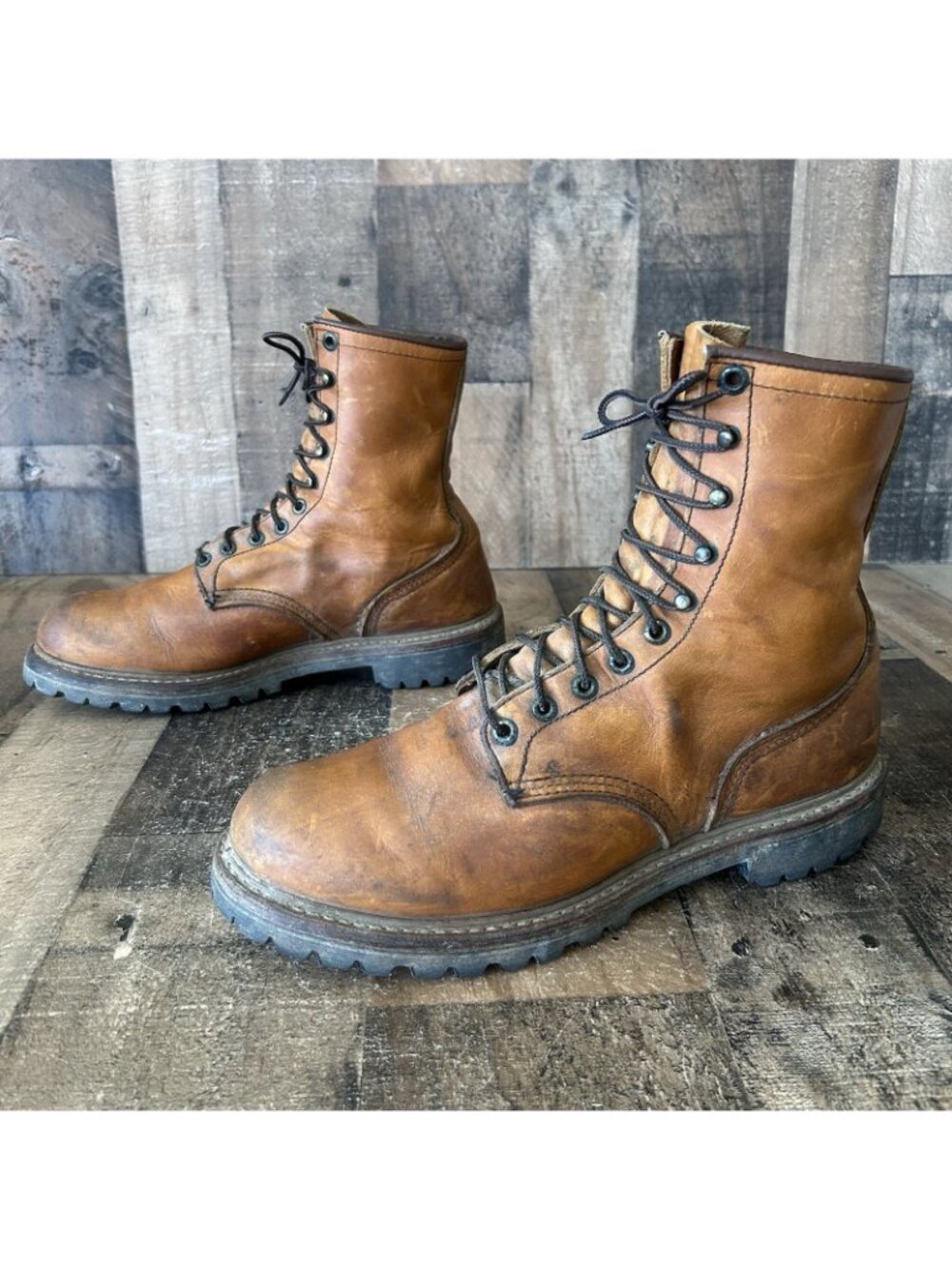 Red Wing 899 Soft Toe Lace Up Work Boots Mens 10 D - Picture 11 of 12